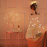 Нічний світильник дерево RESTEQ — декоративний LED нічник зі 108 теплими світлодіодами для затишку та інтер’єру дому, фото 3