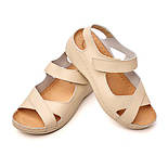 Сандалії жіночі шкіряні Tellus 25-05BE Бежеві, фото 9