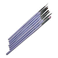 Пензлики (7 шт) для дизайну та нарощування нігтів Master Professional CL 14