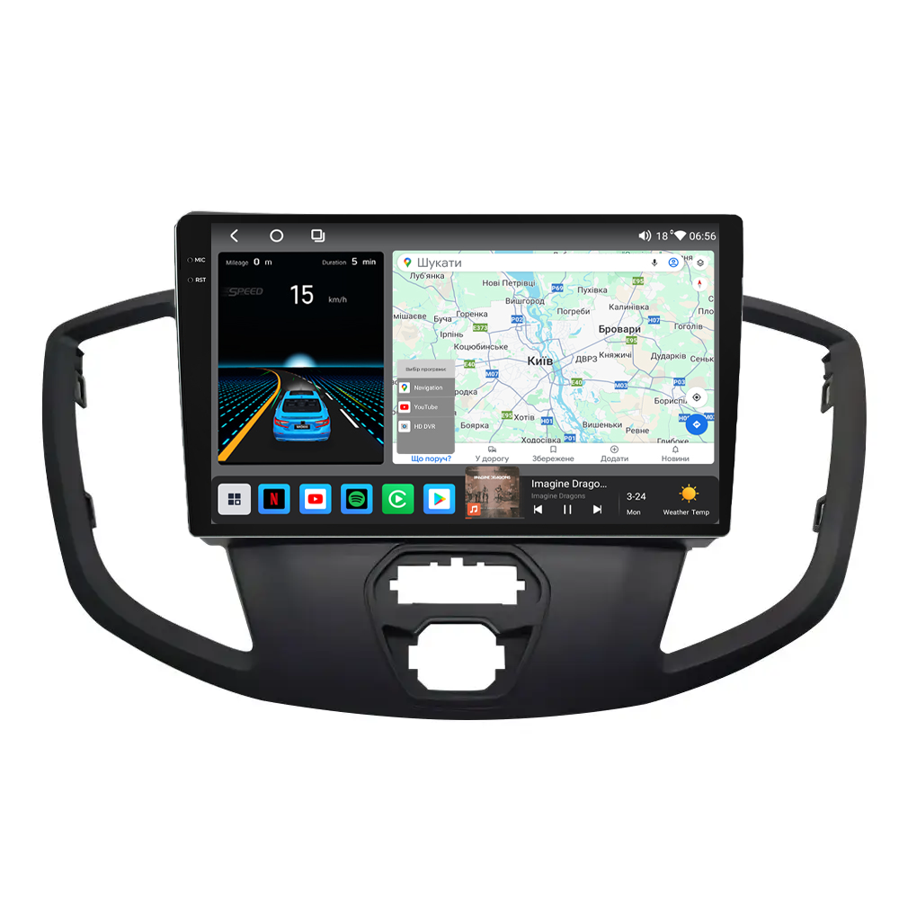 Штатная магнитола Mekede M6 Plus Ford Transit (2015-2018) CarPlay QleD