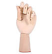 Дерев'яна рука манекен RESTEQ 18см модель для тримання товару, для малювання, фото 6