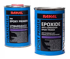 Епоксидний антикорозійний ґрунт 1:1 Білий RANAL 0.8 л + затверджувач 0.8 л
