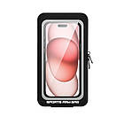 Чохол на зап’ястя Hammer для смартфона до 7.4″ — спортивний тримач з прозорим екраном, водо- та пилозахист, чорний, фото 5