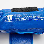 Боксерські рукавиці Leone GN111 THE GREATEST Blue 16 унцій (бинти 4 м. в комплекті), фото 9