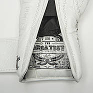 Боксерські рукавиці Leone GN111 THE GREATEST White 12 унцій (бинти 4 м. в комплекті), фото 8