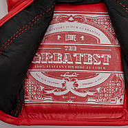 Боксерські рукавиці Leone GN111 THE GREATEST Red 14 унцій (бинти 4 м. в комплекті), фото 10