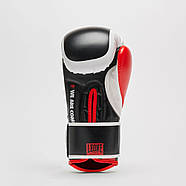 Боксерські рукавиці Leone GN333 LOGO WACS Black 16 унцій (капу в комплекті), фото 4
