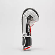 Боксерські рукавиці Leone GN333 LOGO WACS Black 16 унцій (капу в комплекті), фото 5