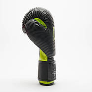 Боксерські рукавиці Leone GN313 WAVES Black 10 унцій (капу в комплекті), фото 6