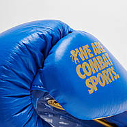 Боксерські рукавиці Leone GN220 DNA Blue 10 унцій (бинти 4 м. в комплекті), фото 9