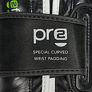 Боксерські рукавиці Leone GN115 PROFESSIONAL 2 Black 16 унцій (бинти 4 м. в комплекті), фото 9