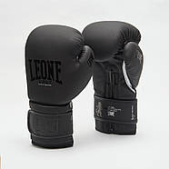 Боксерські рукавиці Leone GN059 Black/White 12 унцій (капу в комплекті), фото 2