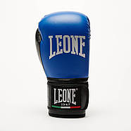 Боксерські рукавиці Leone GN383 THUNDER Blue 8 унцій (капу в комплекті), фото 3