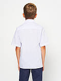 Сорочка для хлопчика біла з коротким рукавом на кнопках Смайл Тайм SmileTime Classic, фото 7