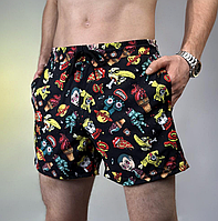 Плавальні швидковисихаючі чоловічі короткі шорти Chortyky для відпочинку на морі та басейну з поліестеру