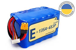Акумуляторна збірка Li-Ion 6S3P Energy Life 12600 мАг Moliсel 21700-P42A 10AWG XT60-Female - 1 шт.
