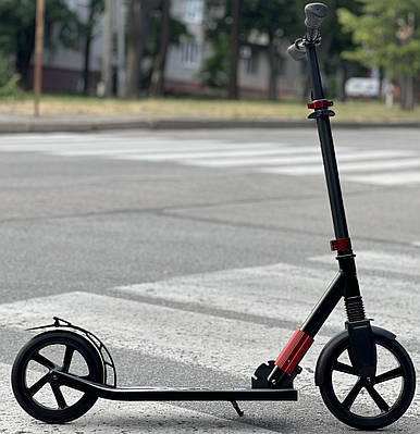 Двоколісний самокат міський Best Scooter 11391 чорно-червоний