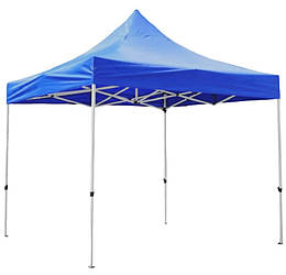 Садовий павільйон тент намет без стінок розсувний розміром 3x3 м SP-003 синій RA7764