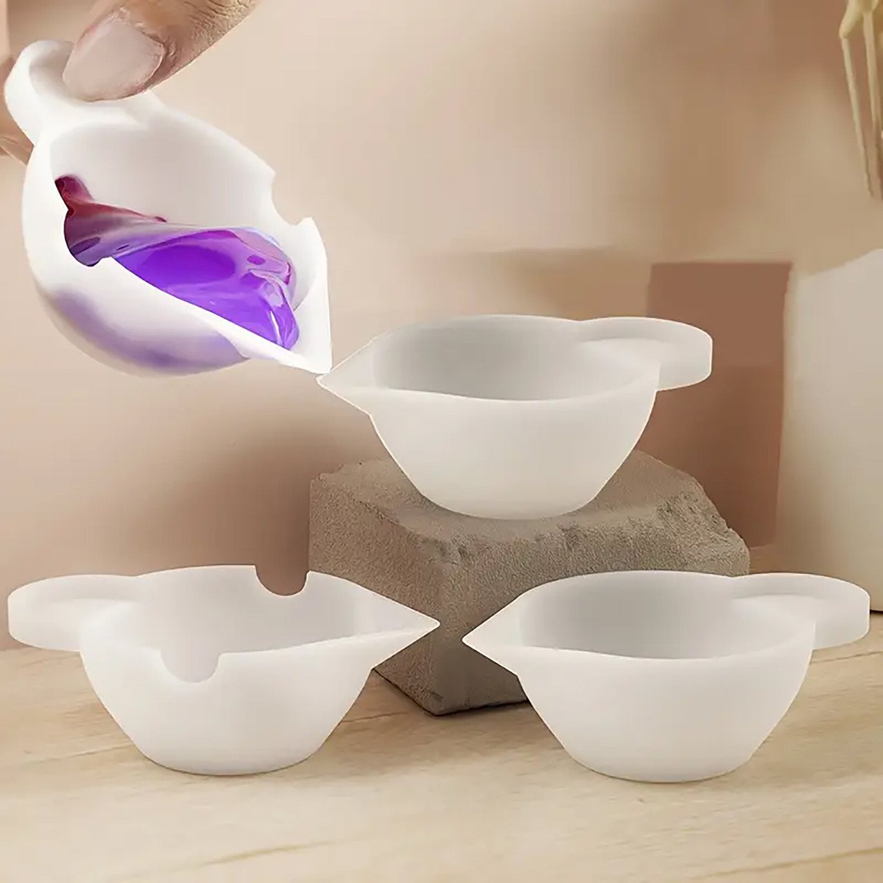 Силіконовий мірний міні-стакан 10 мл з носиком вимірювальна склянка