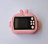 Дитячий фотоапарат з миттєвим друком Зайчик JE-7678 рожевий, фото 7