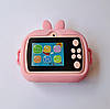Дитячий фотоапарат з миттєвим друком Зайчик JE-7678 рожевий, фото 2