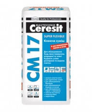 Високоеластична клеюча суміш 17 СМ (Церезит) Super Flexible 25 кг, фото 1