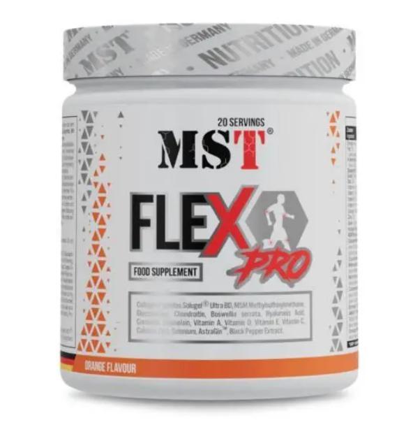 Для суглобів і зв’язок з колагеном MST Nutrition FLEX Pro 300 грам Смак : Orange НОВА ПОСИЛЕНА ФОРМУЛА, фото 1