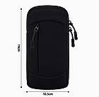 Спортивна сумка для телефона Tanluhu чорна, фото 4