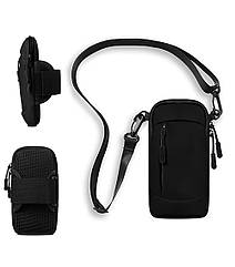 Спортивна сумка для телефона Tanluhu чорна