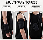 Спортивна сумка для телефона Tanluhu чорна, фото 9