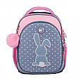 Рюкзак шкільний напівкаркасний Yes Lovely Bunny 12,5 л, фото 3