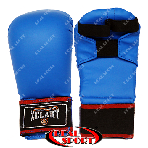 Накладки для рук карате Zelart, сині, розміри S, M