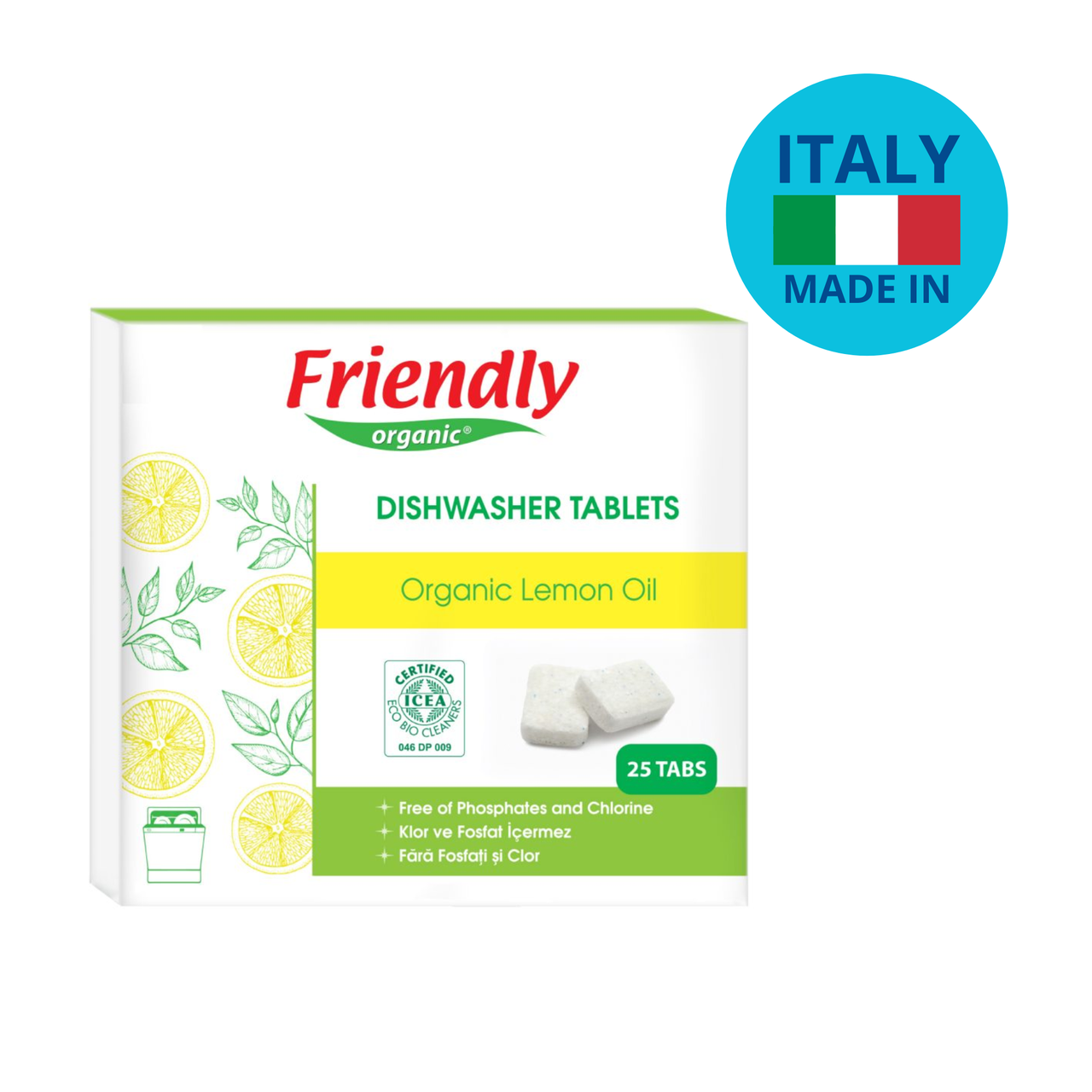 Органічні таблетки для посудомийної машини Friendly Organic 25 шт