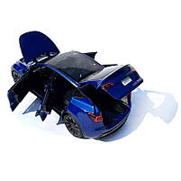 Машинка метал Tesla model Y електрокар синя Тесла 1:24 відкр двері баг капот звук світло 19*6,5*8,5см (EL 70333), фото 7