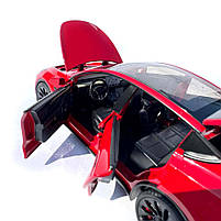 Машинка метал Tesla model Y електрокар червона Тесла 1:24 відкр двері баг капот звук світло 19*6,5*8,5см (EL 70333), фото 7