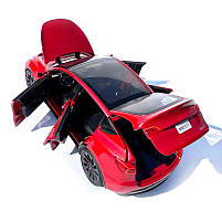 Машинка метал Tesla model Y електрокар червона Тесла 1:24 відкр двері баг капот звук світло 19*6,5*8,5см (EL 70333), фото 10