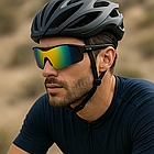 Тактичні окуляри з 5 поляризованими лінзами / Захисні окуляри від сонця / Велосипедні окуляри, фото 2