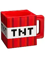 Чашка майнкрафт кружка minecraft подарок мальчику и девочке геймеру ребенку сувенир красная