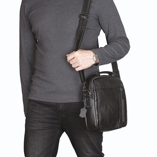 Сумка шкіряна чоловіча чорна арт.00280 Сумка шкіряна чоловіча чорна арт.00280