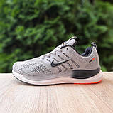 Сірі демісезонні текстильні чоловічі кросівки Nike Zoom Winflo, фото 9