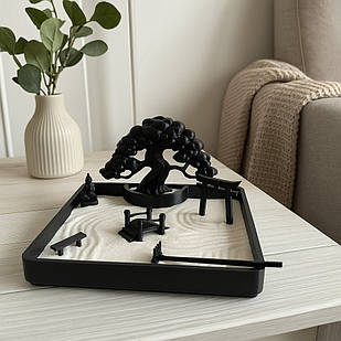 Японский дзен-сад для релакса и медитации • набор с песком и декором