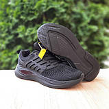 Чорні демісезонні текстильні чоловічі кросівки Nike Zoom Winflo чорні, фото 6