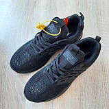 Чорні демісезонні текстильні чоловічі кросівки Nike Zoom Winflo чорні, фото 9