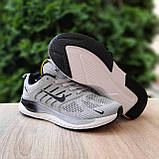 Сірі демісезонні текстильні чоловічі кросівки Nike Zoom Winflo світло сірі з чорним, фото 6