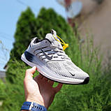 Сірі демісезонні текстильні чоловічі кросівки Nike Zoom Winflo світло сірі з чорним, фото 7