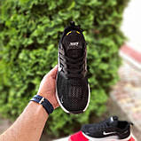 Чорні демісезонні текстильні чоловічі кросівки Nike Zoom Winflo чорні з білим, фото 3