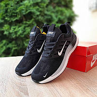 Чорні демісезонні текстильні чоловічі кросівки Nike Zoom Winflo чорні з білим