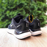 Чорні демісезонні текстильні чоловічі кросівки Nike Zoom Winflo чорні з білим, фото 9