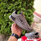 Сірі демісезонні текстильні чоловічі кросівкиNike Zoom Winflo сірі з салатовим, фото 2