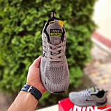 Сірі демісезонні текстильні чоловічі кросівкиNike Zoom Winflo сірі з салатовим, фото 4